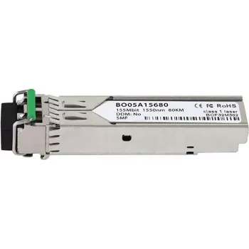BlueOptics SFP-4 suderinamas SFP siųstuvas-imtuvas, 100BASE-ZX, 1550nm, 80km, LC Duplex, SMF, DDM, 0-70°C