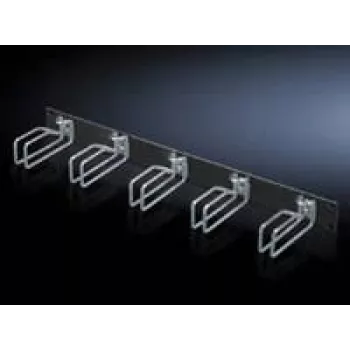 Rittal 7257.105 Kabelių valdymo panelė, juoda, plieninė, 2U, 19 colių, 482,6 mm