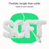 GREEN CELL USB-C į USB-C PowerFlex 100W Silikono Laidas 1,2m Juodas