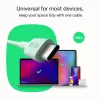 GREEN CELL USB-C į USB-C PowerFlex 100W Silikono Laidas 1,2m Juodas
