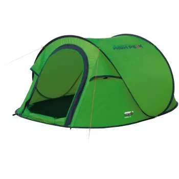 High Peak Vision 3 žalias tunelinis palapinė 3 asmenims pop-up palapinė