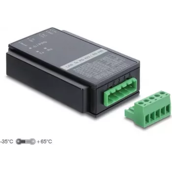 Delock Ethernet į RS-485/RS-422 keitiklis su apsauga nuo viršįtampių 63003