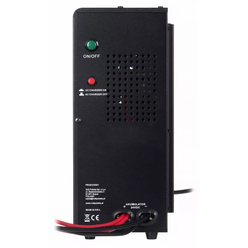 VOLT POLSKA SINUS PRO 2000W 24V grynosios sinusoidės keitiklis/įkroviklis, 1400W nuolatinė galia