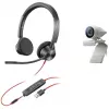 “Poly Studio P5 Kit” asmeninė vaizdo konferencijų sistema, Full HD, 80 laipsnių, 4x, juoda/pilka