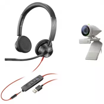 “Poly Studio P5 Kit” asmeninė vaizdo konferencijų sistema, Full HD, 80 laipsnių, 4x, juoda/pilka