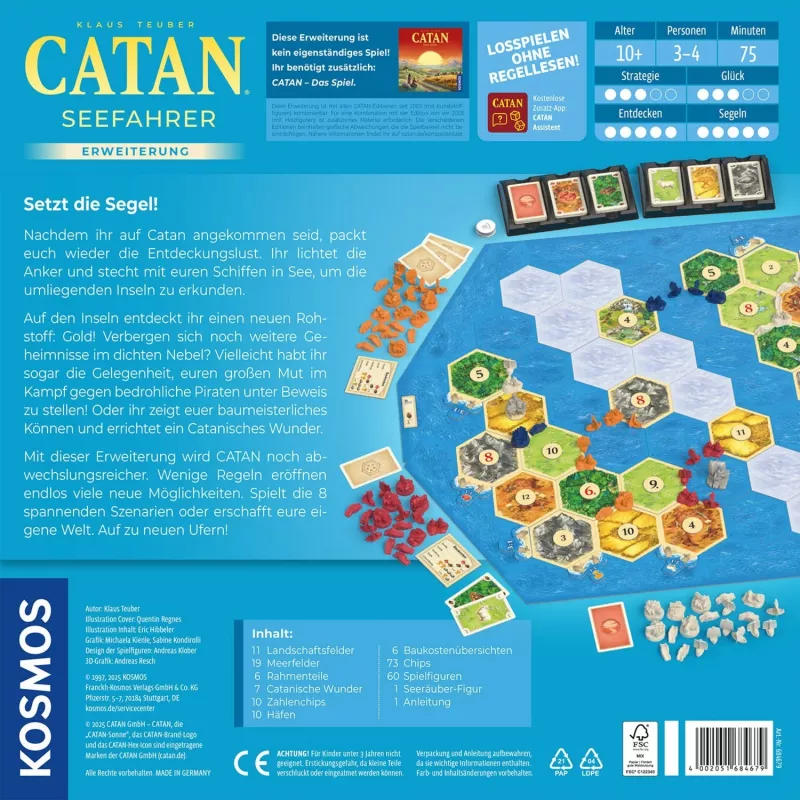 KOSMOS CATAN – Seafarers Expansion Stalo Žaidimo Priedas