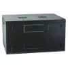 EFB-ELEKTRONIK 19 colių sieninis stovas 6U, fiksuotas, 1-dalis, RAL 9005 juodas, gylis 450 mm (691706VTS.45)