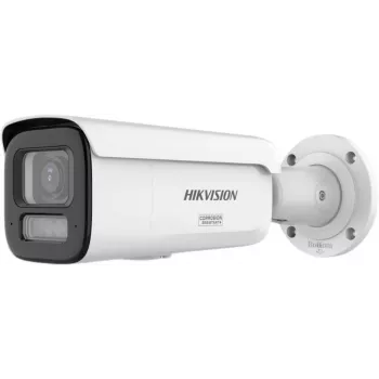 Hikvision DS-2CD2647G3T-LIZSY 4MP ColorVu AcuSense IP kamera su motorizuotu varifokaliniu objektyvu 2.8-12mm, balta