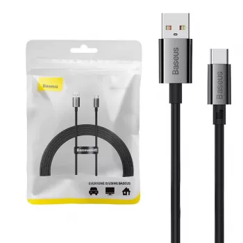 Baseus Superior 100W USB-A į USB-C laidas 2m Juodas