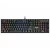 Defender Mirax GK-352 mechaninė žaidimų klaviatūra, Outemu Blue jungikliai, RGB foninis apšvietimas, laidinė USB, juoda