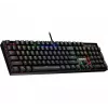 Defender Mirax GK-352 mechaninė žaidimų klaviatūra, Outemu Blue jungikliai, RGB foninis apšvietimas, laidinė USB, juoda