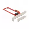 Delock PCI Express x4 kortelė su 1 x EDSFF E1.S lizdu – Low Profile
