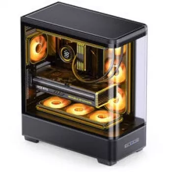 Jonsbo TK-5 Midi-Tower, ATX, Tempered Glass - Black