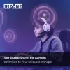 Sony INZONE H5 belaidžiai žaidimų ausinės su mikrofonu, balti