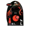 FLEXI XTREME L 8 m atitraukiamas šuns pavadėlis su juosta – iki 55 kg, oranžinė