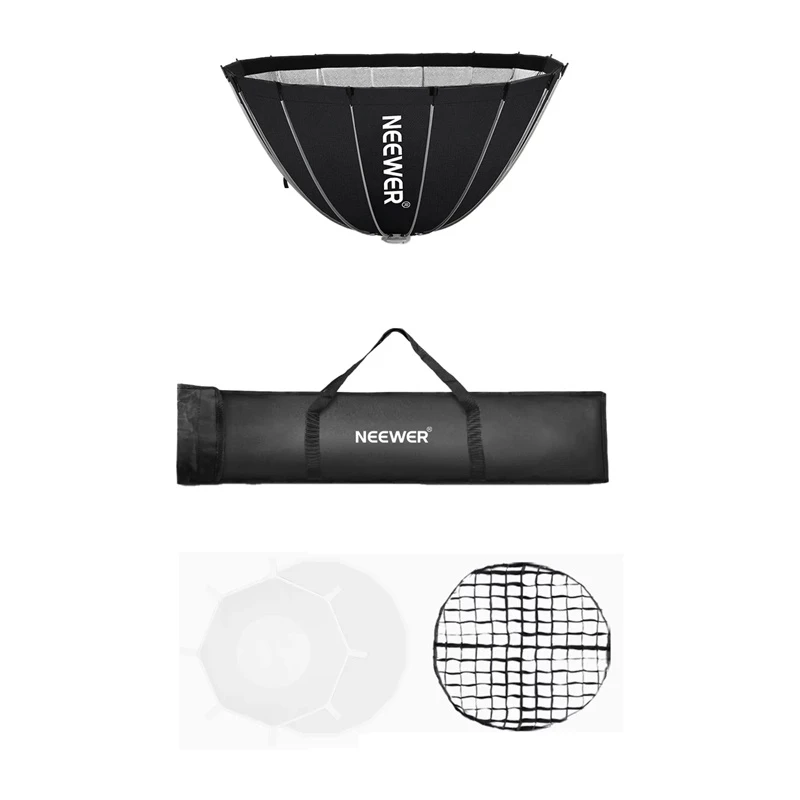NEEWER SF120Q 120W Bi-Color LED Video Light with Bowens Mount, 2700K-6500K, CRI≥97, App Control