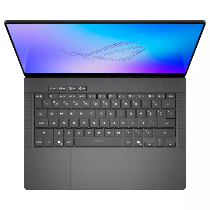 ASUS ROG Zephyrus G14 GU405AW-SY033W žaidimų nešiojamas kompiuteris, 14 colių 3K OLED 120Hz, Intel Core Ultra 9 386H, 64GB LPDDR5x, 2TB SSD, GeForce RTX 5080 16GB, Windows 11 Home
