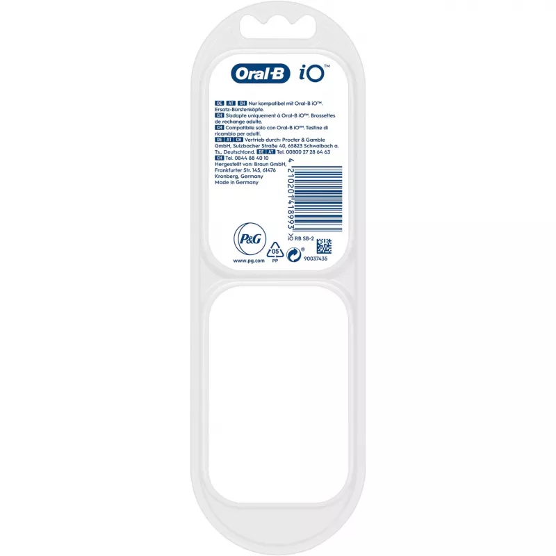 BRAUN Oral-B iO Gentle Care dantų šepetėlio galvutė 2 vnt. juoda