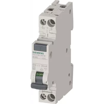 Siemens SENTRON FI/LS-Schalter 1TE 1P+N 6kA Typ F 30mA B10 (5SV13163KK10)