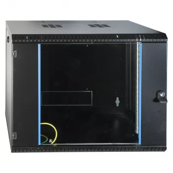 EFB-ELEKTRONIK 19 inch Sieninis spintos korpusas 9U, fiksuotas, vientisas, RAL 9005, gylis 450 mm (691709VTS.45)