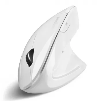 Perixx PERIMICE-813 W belaidė vertikali ergonominė pelė, optinė, 2,4GHz RF + Bluetooth, balta