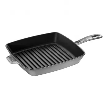 ZWILLING Staub Ketaus kvadratinė grilio keptuvė 26 cm Graphite Grey