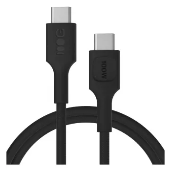 GREEN CELL USB-C to USB-C PowerStream 100W Braided Cable 1.2m Black