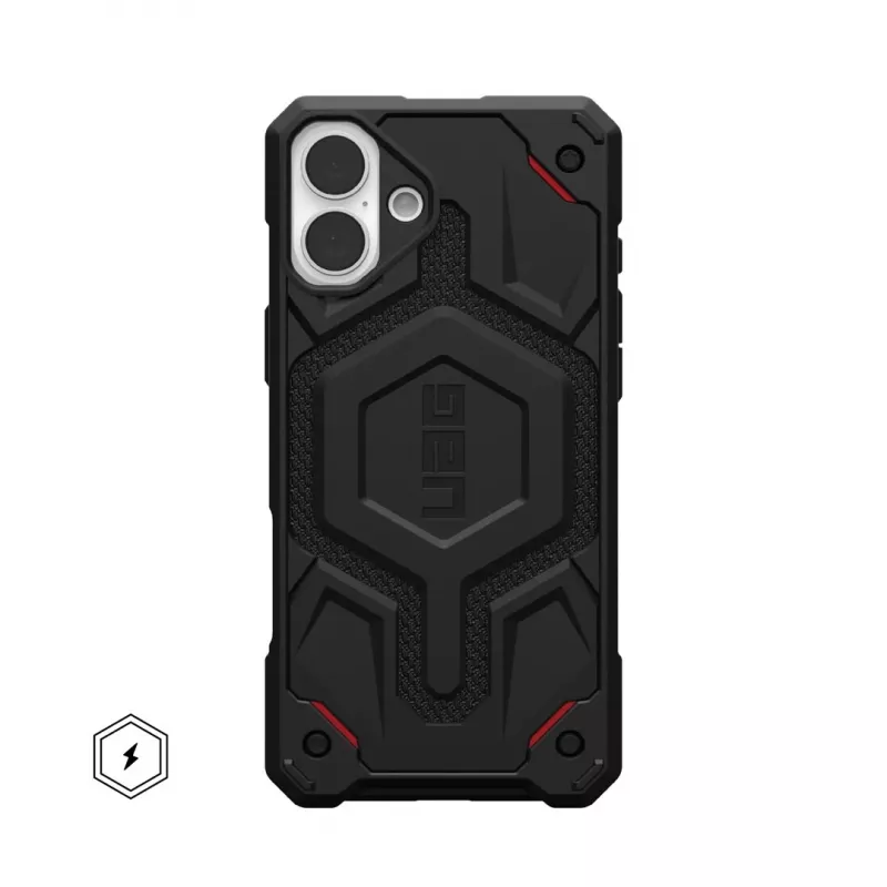 UAG Monarch Pro Kevlar Dėklas, skirtas Apple iPhone 16 Plus, 6,7 inch, Juodas