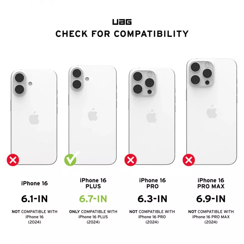 UAG Monarch Pro Kevlar Dėklas, skirtas Apple iPhone 16 Plus, 6,7 inch, Juodas