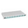 EFB-Elektronik Splice Box SC OM3 50/125µm Extractable 48 Pigtails Pre-terminated / 24 Duplex Couplers 1U 19 inch Rack Mount