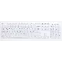 Active Key AK-C8100F Pilno dydžio laidinė USB klaviatūra QWERTZ Šveicariškas išdėstymas Balta
