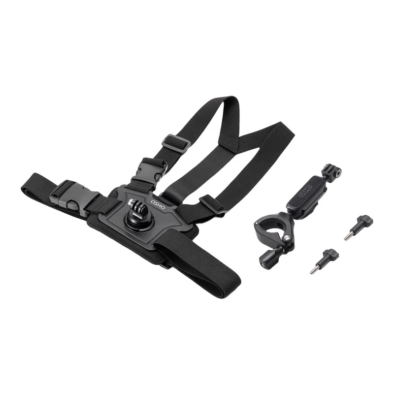 DJI Osmo Action Bike Accessory Kit - Handlebar & Chest Mount, skirtas Osmo Action 3, Action 2, Osmo Action