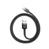Baseus Cafule USB-A į USB-C laidas 0,5 m pilkas+juodas