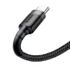 Baseus Cafule USB-A į USB-C laidas 0,5 m pilkas+juodas