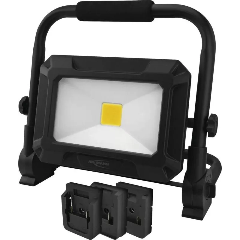 ANSMANN 1600-0713 LED prožektorius FL50W 18V akumuliatoriniams įrankiams su adapterių plokštėmis
