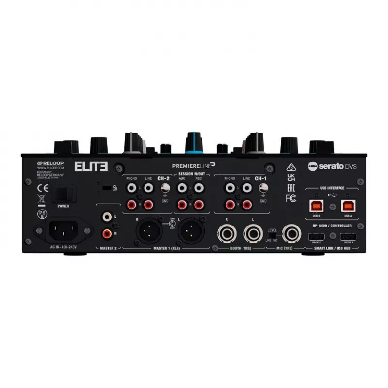 RELOOP Elite – Profesionalus 2 kanalų DVS maišytuvas, skirtas Serato DJ Pro