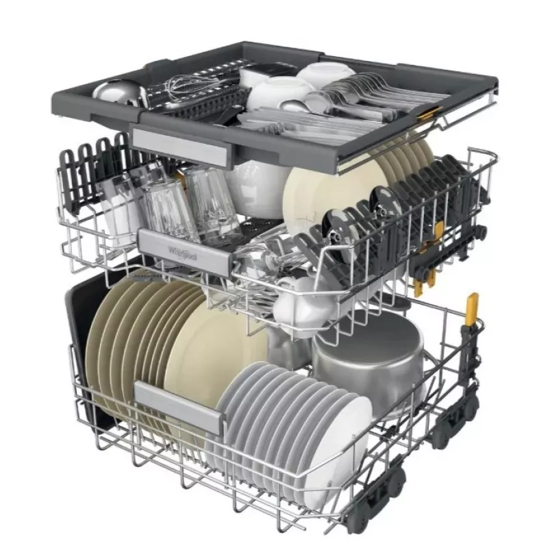 Whirlpool W7IHT40T pilnai įmontuojama indaplovė, 14 komplektų, energijos klasė C, 40 dB, NaturalDry
