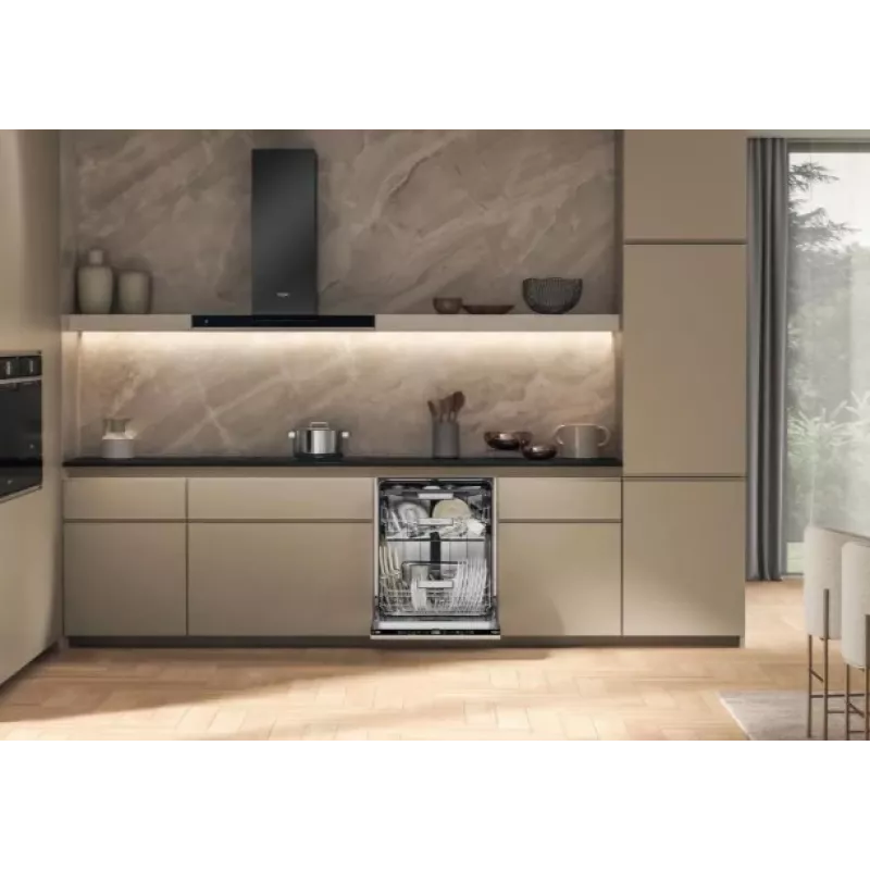 Whirlpool W7IHT40T pilnai įmontuojama indaplovė, 14 komplektų, energijos klasė C, 40 dB, NaturalDry