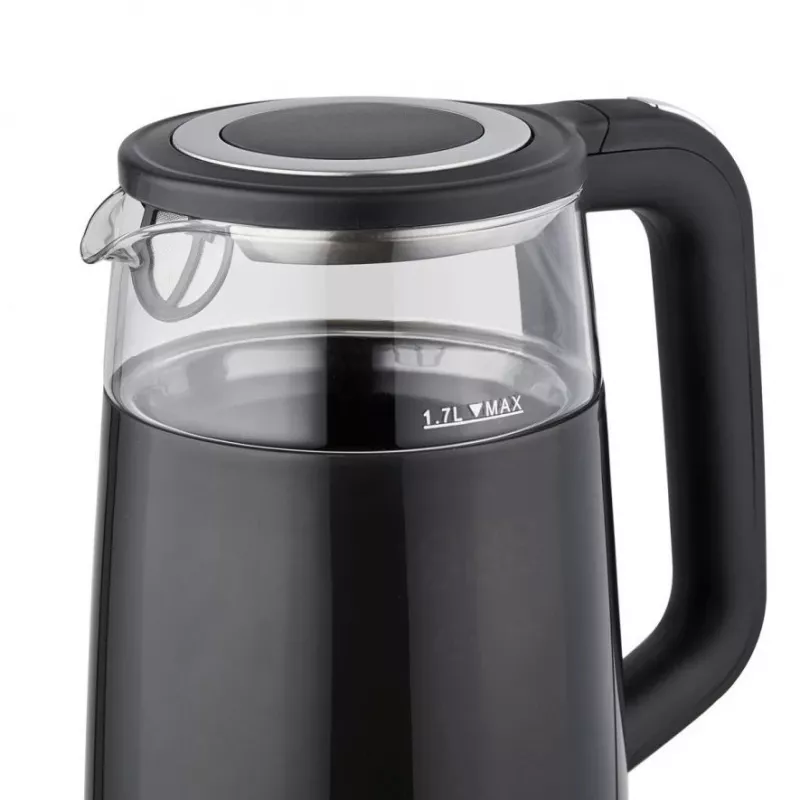 ELDOM C530 NEVO Elektrinis virdulys 1,7 L 2200 W Juodas, permatomas