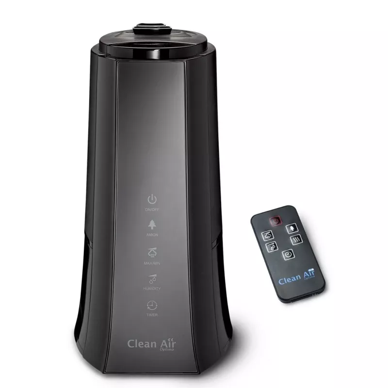 Clean Air Optima CA-603 Ultragarsinis drėkintuvas su jonizatoriumi, 5,5 l, šaltas ir šiltas rūkas, iki 60 m², jutiklinis skydelis, nuotolinio valdymo pultelis, „Wi-Fi“ programa