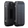 “PowerNeed S20000Q 20000mAh Outdoor Solar Power Bank with Wireless Charging, QC3.0 & PD 20W, Black”