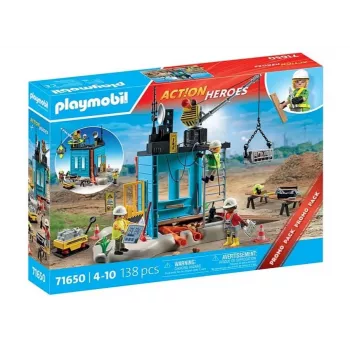 Playmobil Action Heroes 71650 Statybos aikštelės žaidimų rinkinys
