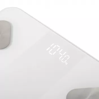 Adler AD 8186 White išmaniosios kūno analizės svarstyklės – Bluetooth 4.2, 13 rodiklių, 180 kg