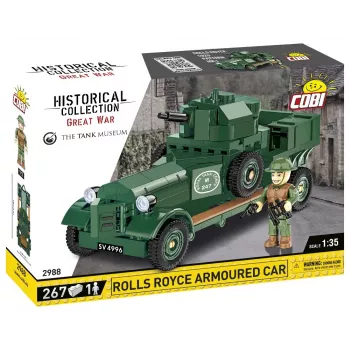 COBI KLOCKI Historical Collection Rolls-Royce Armoured Car 1920 Pattern Mk I Konstrukcinis Rinkinys (226 Detalės)