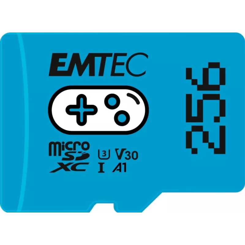 EMTEC Gaming MicroSDXC 256GB UHS-I U3 V30 A1 atminties kortelė