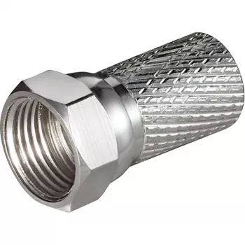 GOOBAY F-Connector 7mm, sidabrinis