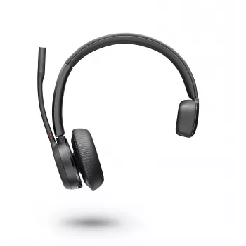 Poly Voyager 4300 UC Series 4310 („Microsoft Teams“) – belaidė Bluetooth ausinė su triukšmo slopinimo mikrofonu, juoda
