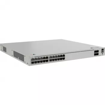 Huawei eKitEngine S310-24PN4X valdomas L2+ PoE+ komutatorius - 24x 2.5G PoE+ prievadai + 4x 10G SFP+ aukštynkryptės jungtys, 400 W PoE biudžetas, montuojamas stelaže