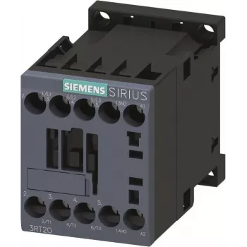 Siemens SIRIUS 3RT20 galinis kontaktas, 3 polių, AC-3, 4 kW, 230 V AC, 1 pagalbinis NO kontaktas, varžtiniai gnybtai