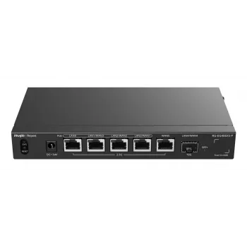 Ruijie Reyee RG-EG406XS-P Multi-WAN Cloud Gateway maršrutizatorius, 6x 2.5GE RJ45, 1x 10GE SFP+, 4 PoE, VPN, Rackmount